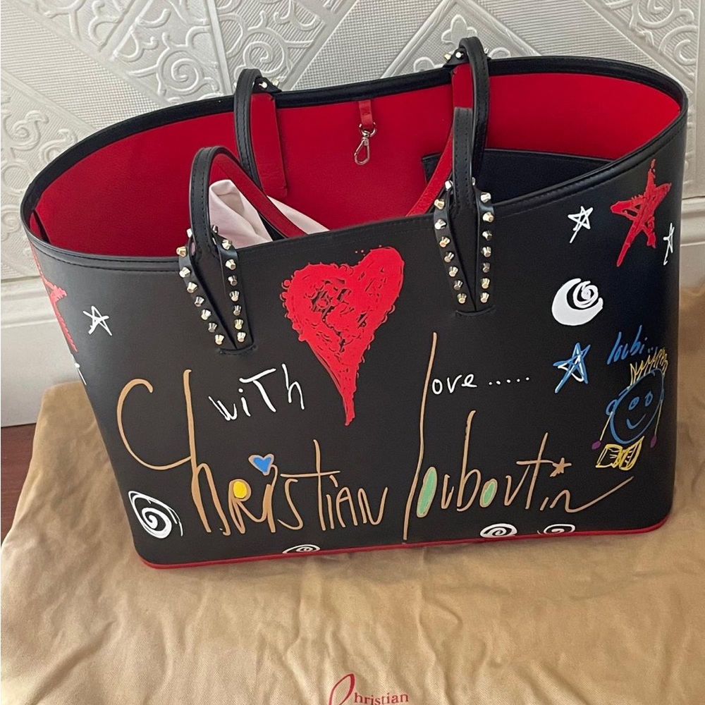 Christian Louboutin Graffiti Cabata Tote Bag - Picture 10 of 10